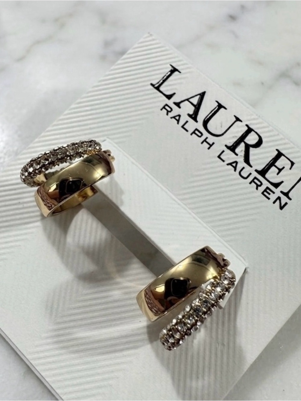 Lauren Ralph Lauren
Small Pavé Split-Hoop
Earrings, 0.9